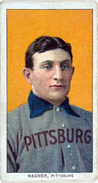 Карточка T206 Honus Wagner с игроком «Питтсбург Пайрэтс» Хонусом Вагнером 1909 года