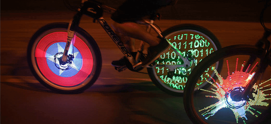 Бизнес-идея LED-анимация для колёс велосипедов